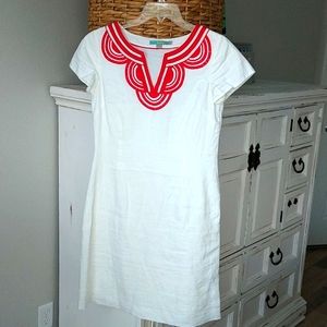 Dress, white size 4 - Boden